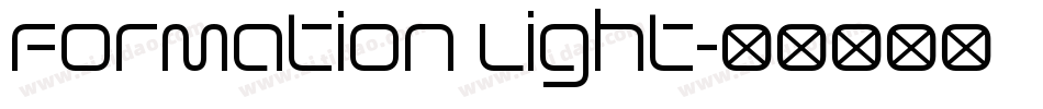 Formation Light字体转换